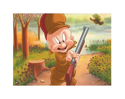 Looney Tunes Limited Edition Giclee Ed. 500:"Turkey Huntin' Elmer"