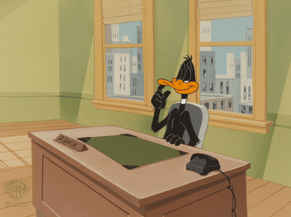 Looney Tunes Original Production Cel: "Daffy Duck"