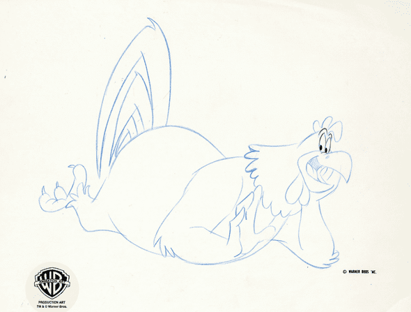 Looney Tunes Original Production Drawing: "Foghorn Leghorn"