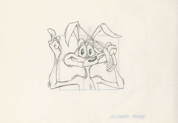 Looney Tunes Original Production Drawing: "Wile E. Coyote"