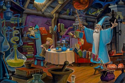 Bob Doucette Signed Disney Ltd Ed Gallery Wrap Canvas:"Higitus Figitus"