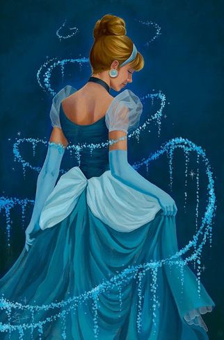 Jean Salvatore Signed Disney Ltd Ed Gallery Wrap Canvas:"Shine and Grace"