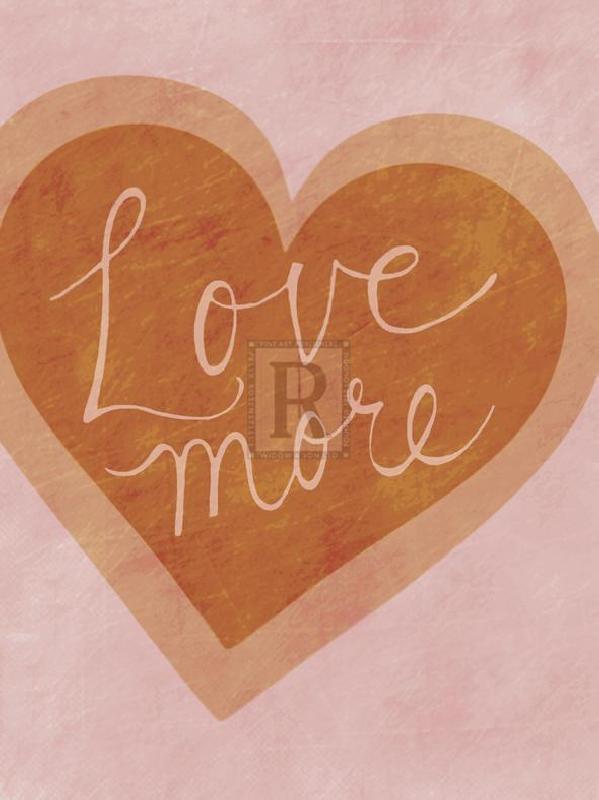 Lottie Fontaine 30 x 40 in. Open Giclee Canvas:"Love More"