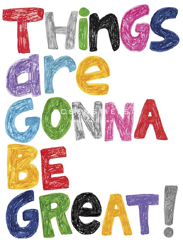 Lottie Fontaine 30 x 40 in. Open Giclee Canvas:"Playful Type - Great"