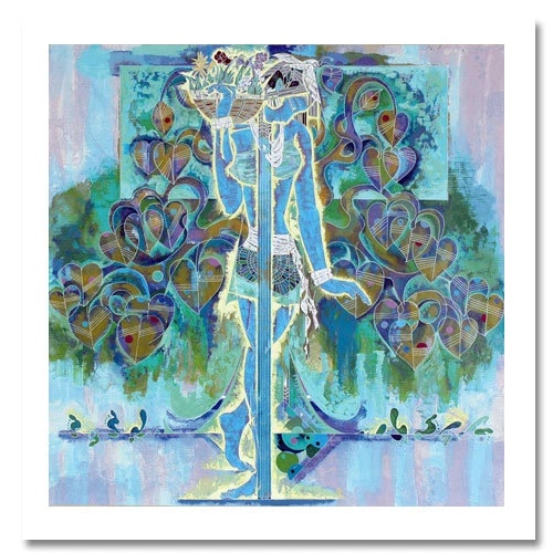 Lou Hong Limited Edition Serigraph Print: "Spring Steps"