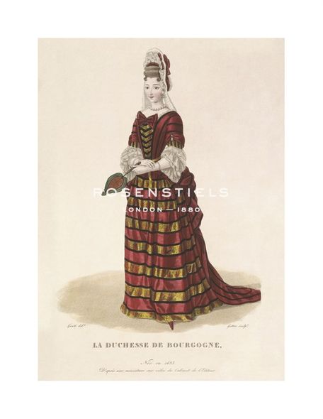Louis-Marie Lante Hand Numbered Limited Edition Print on Paper :"La Duchesse de Bourgogne"