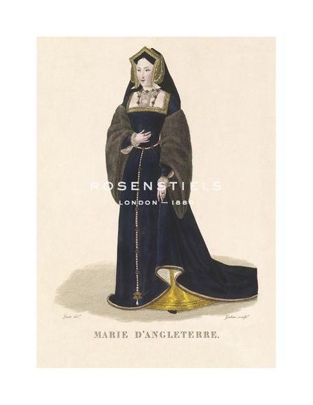 Louis-Marie Lante Hand Numbered Limited Edition Print on Paper :"Mary of England"