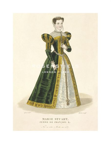 Louis-Marie Lante Hand Numbered Limited Edition Print on Paper :"Mary Stuart"
