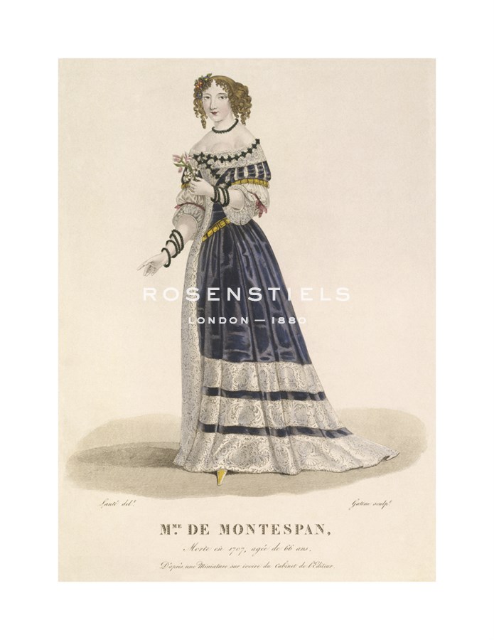 Louis-Marie Lante Hand Numbered Limited Edition Print on Paper :"Mme de Montespan"