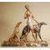 Louis Riche Handcrafted Solid Bronze Sculpture:"Deux Chiens Bergers"