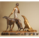 Louis Riche Handcrafted Solid Bronze Sculpture:"Deux Chiens Bergers"