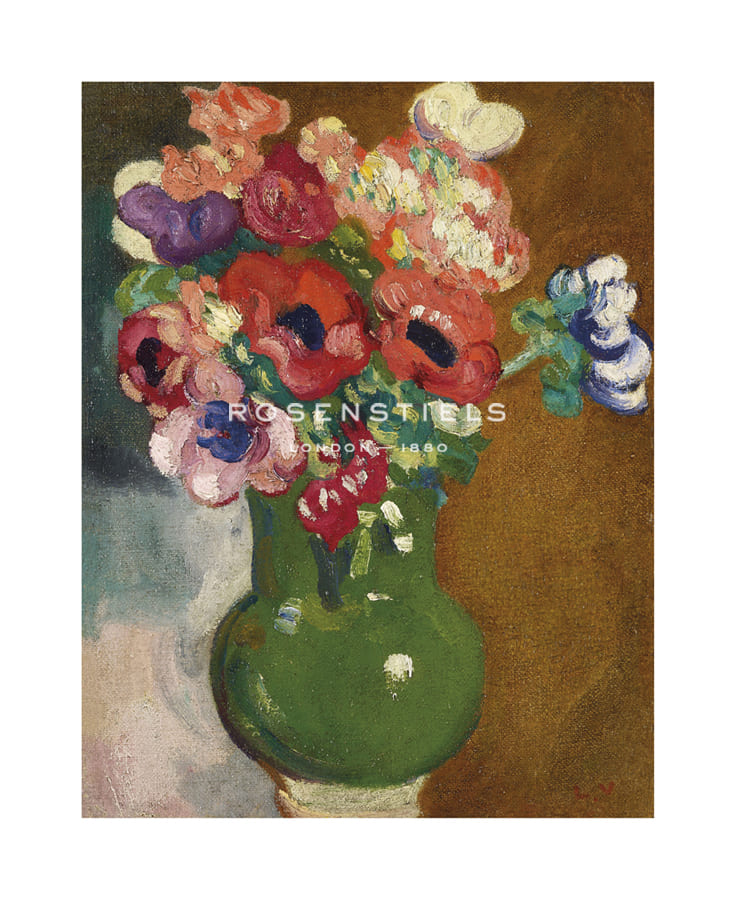 Louis Valtat Hand Numbered Limited Edition Print on Paper :"Vase d’anémones, 1913"
