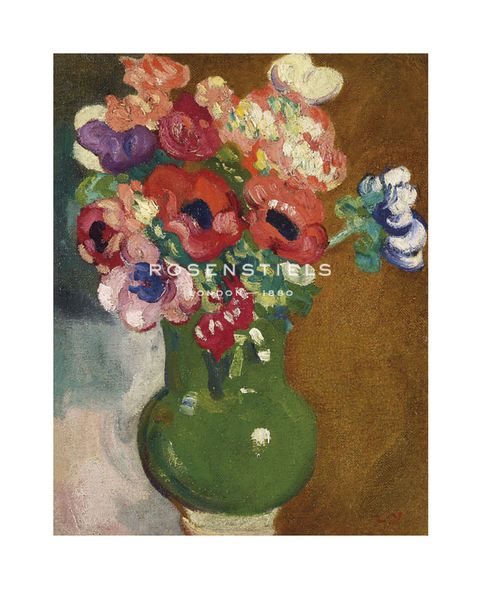 Louis Valtat Hand Numbered Limited Edition Print on Paper :"Vase d’anémones, 1913"