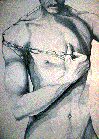 Lowell Nesbitt Hand Signed Limited Edition Lithograph:"In Chains" | Out of Stock