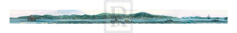 Lt. L.G. Heath Hand Numbered Limited Edition Print on Paper :"Views - Hong Kong Island And Vicinity, 1846"