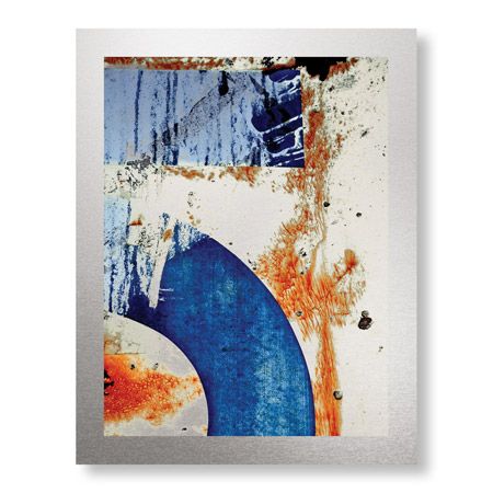 LuAnn Ostergaard Limited Edition Ready to Hang Giclee on Brushed Aluminum: "Blue Moon I"