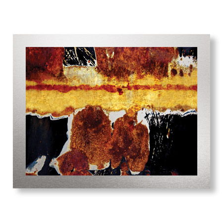 LuAnn Ostergaard Limited Edition Ready to Hang Giclee on Brushed Aluminum: "Intrepid I"