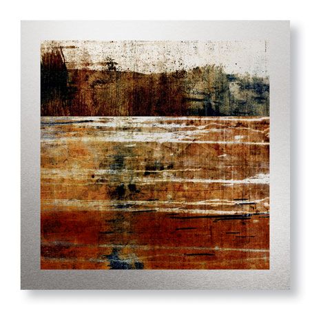 LuAnn Ostergaard Limited Edition Ready to Hang Giclee on Brushed Aluminum: "River Crest"