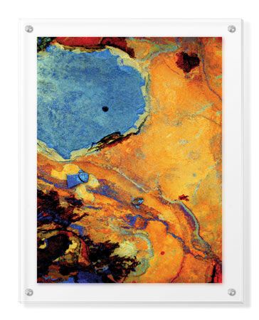 LuAnn Ostergaard Limited Edition Ready to Hang Giclee on Clear Acrylic: "Gold Rush"