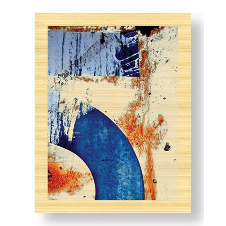 LuAnn Ostergaard Limited Edition Ready to Hang Giclee on Sustainable Bamboo: "Blue Moon I"