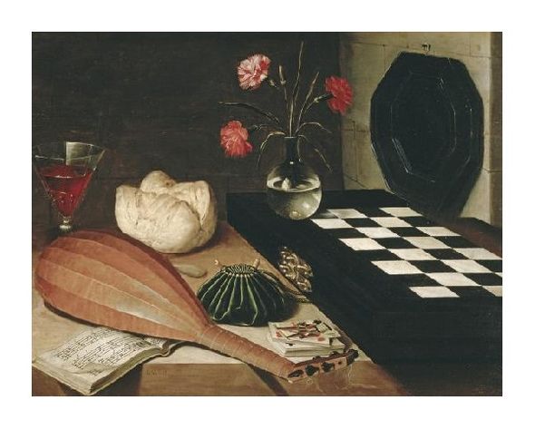 Lubin Baugin Fine Art Open Edition Gicl&eacute;e:"Still Life with a Chess-Board"