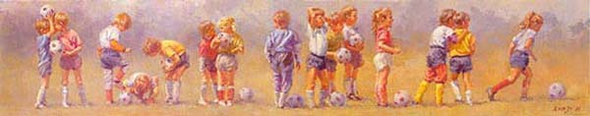 Lucelle Raad Handsigned and Numbered Limited Edition Print: "Kickline"