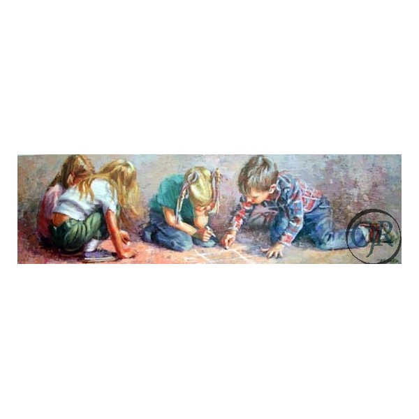 Lucelle Raad Offset Lithograph on Paper:"Tic Tac Toe"