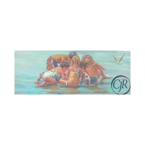 Lucelle Raad Serigraph on Paper:"Beach Party IV"