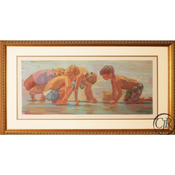 Lucelle Raad Serigraph on Paper:"Clams"