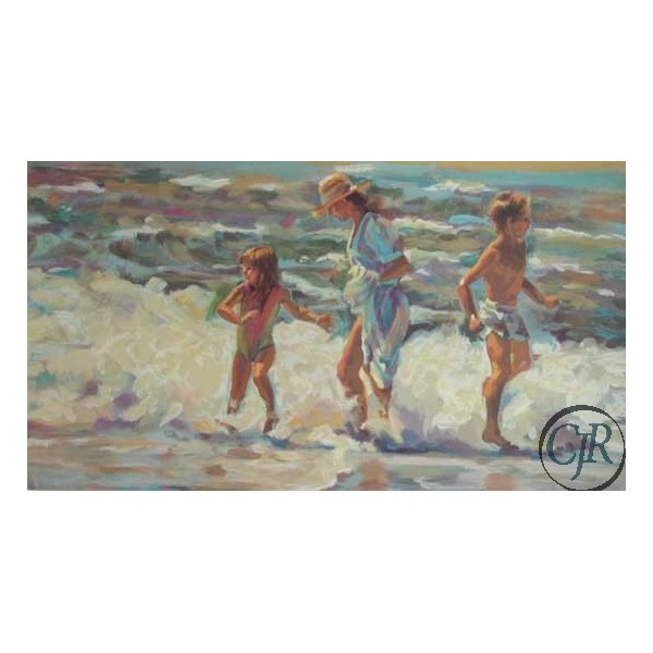 Lucelle Raad Serigraph on Paper:"Family"