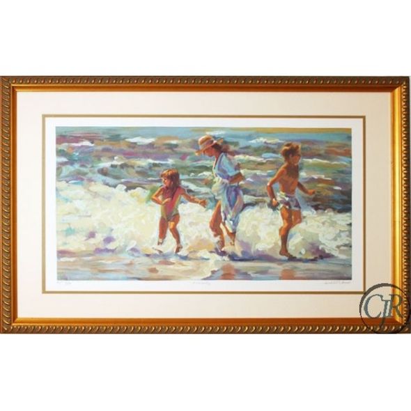 Lucelle Raad Serigraph on Paper:"Family"