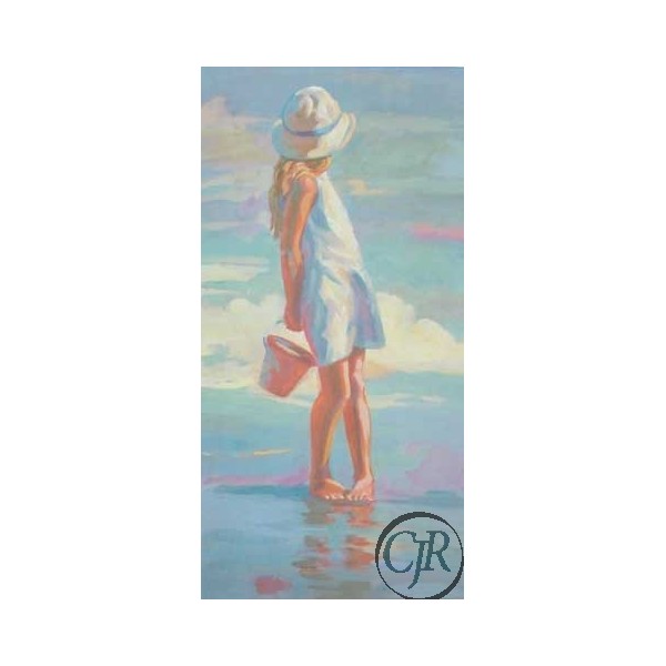 Lucelle Raad Serigraph on Paper:"Golden Girl"