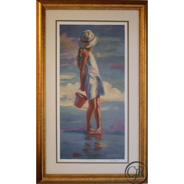 Lucelle Raad Serigraph on Paper:"Golden Girl"