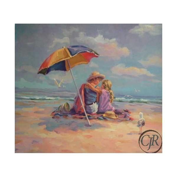 Lucelle Raad Serigraph on Paper:"Precious Time"
