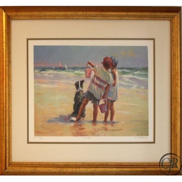 Lucelle Raad Serigraph on Paper:"Sea Dogs (2)"