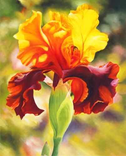 Ludmila Yudina Hand Signed and Numbered Limited Edition Artist Embellished Canvas Giclee: "Moments of Summer"