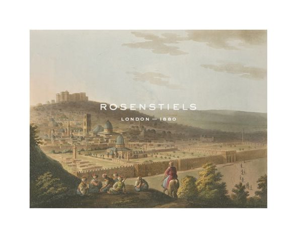 Luigi Mayer Hand Numbered Limited Edition Print on Paper :"View of Jerusalem from the Mount of Olives"