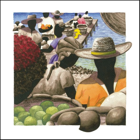 Lynne Bernbaum Limited Edition Museum Quality Gicl&eacute;e: "Petit Marche Couleur 10"