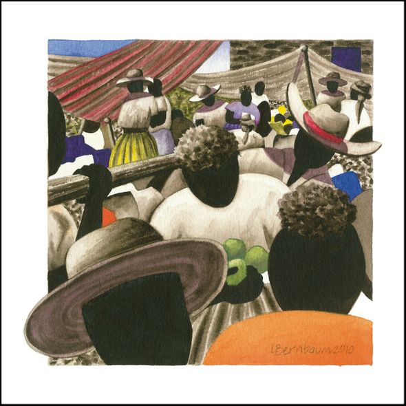 Lynne Bernbaum Limited Edition Museum Quality Gicl&eacute;e: "Petit Marche Couleur 7"
