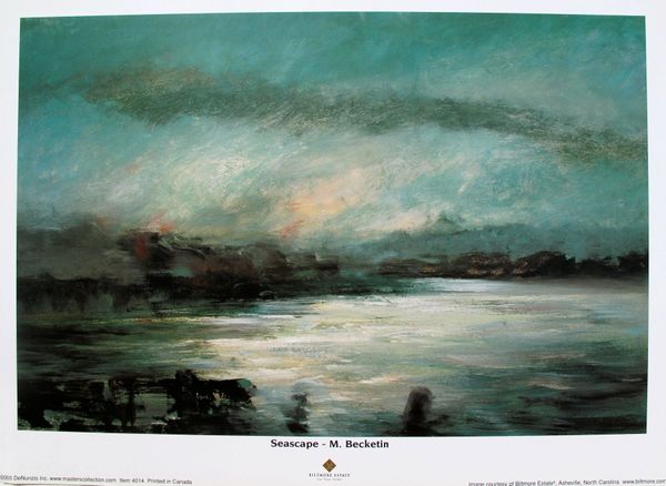 M. Becketin Estate Lithograph Print:"M. Seascape"