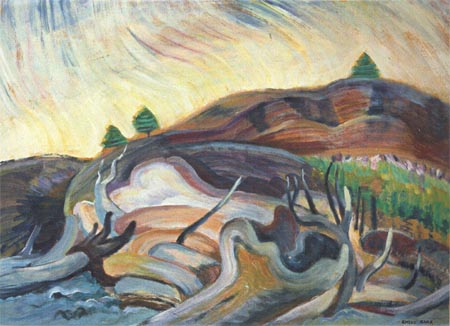 M. Emily Carr Limited Edition Giclee Paper:" Flung Beyond The Water "