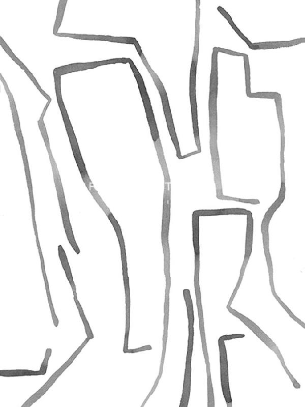 Maja Gunnarsdottir 30 x 40 in. Open Giclee Canvas:"Linear Walk - Twist"