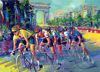 Malcolm Farley Handsigned and Numbered Limited Edition Giclee on Enhanced Canvas:" Triumph in Paris"