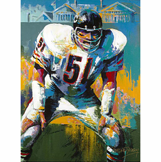 Malcolm Farley Limited Edition Giclee on Canvas:"Dick Butkus"