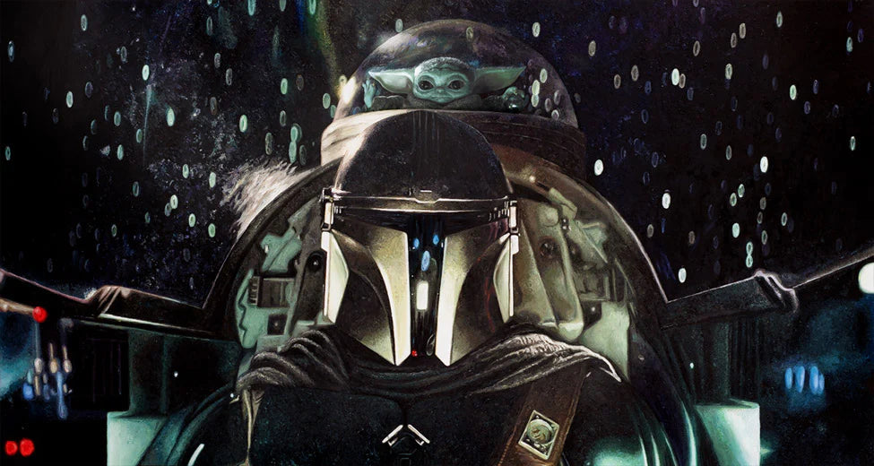 Rob Surette Limited Edition Star Wars Canvas Giclee:"Together Again"