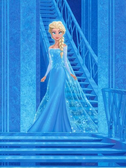 Manuel Hernandez Signed and Numbered Gicl&eacute;e on Canvas:"Alone and Free - Elsa"