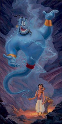 Angel Alvarez Signed Disney Ltd Ed Gallery Wrap Canvas:"Friend Like Me"