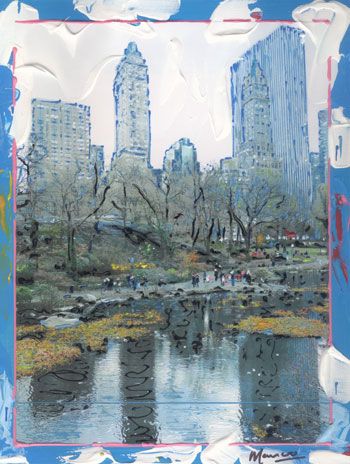 Marco Mark Limited Edition Mixed Media: "Central Park II, NYC"