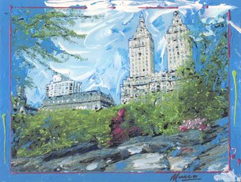Marco Mark Limited Edition Mixed Media: "Central Park IV, NYC"