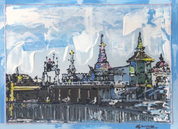 Marco Mark Limited Edition Mixed Media: "Untitled"